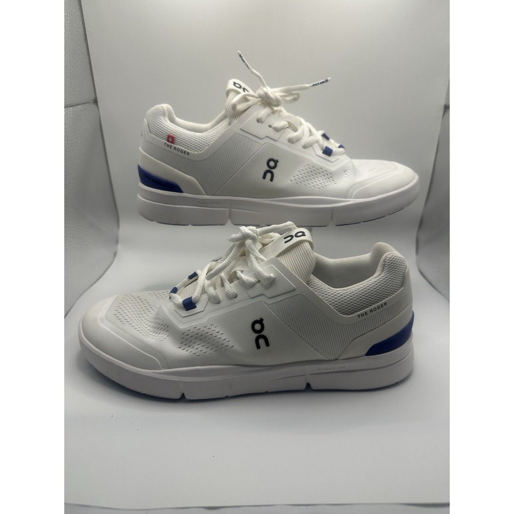 On The Roger Spin White And Blue Women's 9.5